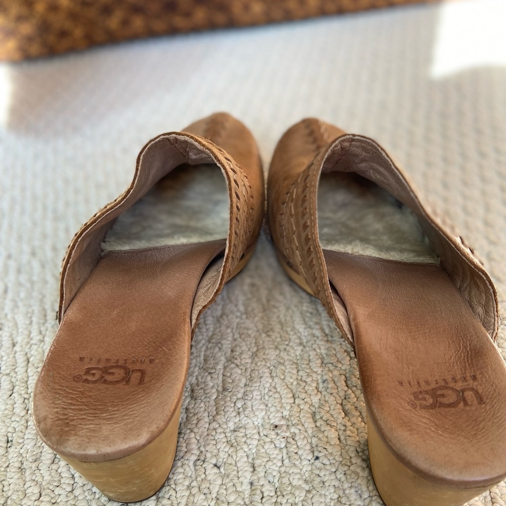 Ugg Clog Tan Upper& Platform Heel - image 8